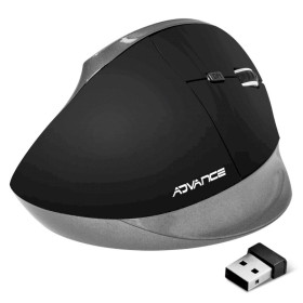 Souris sans fil Vertical+ 2.4G Ergonomique 2400dpi Noir * Advance S-V185RF *