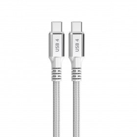Câble USB 4 type C à USB type C 240W/40G blanc 1.5m * DCU 30402090 *