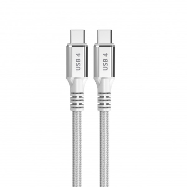 Câble USB 4 type C à USB type C 240W/40G blanc 1.5m * DCU 30402090 *