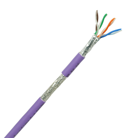 HsD - Câble monobrin - Cat7 S/FTP - 4 paires violet LSZH Dca - 500m * 3050504 *