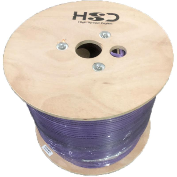 HsD - Câble monobrin - Cat7 S/FTP - 4 paires violet LSZH Dca - 500m * 3050504 *