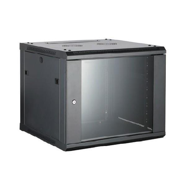 Coffret 19 12U noir prof. 600 mm livré monté * 8062353 *