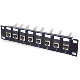 PANNEAU NU 1U 10" 8 X RJ45 BLINDE * NGC2101 *