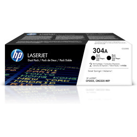 HP 304A Dual Pack - CC530AD - cartouche de toner - 2 x noir - 3500 pages