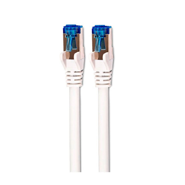 Cable réseau CAT 6A Cable S/STP 1M  boite  bleu/blanc * DCU 30801220 *
