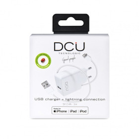 CHARGEUR 5V 2.4A  + CABLE MFI LIGHTNING (1m) * DCU 37350000 *