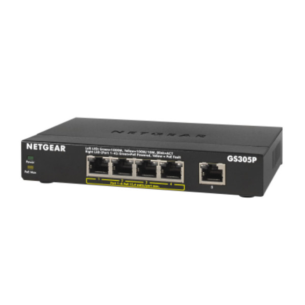 NETGEAR GS305Pv2 - commutateur - 5 ports - non géré