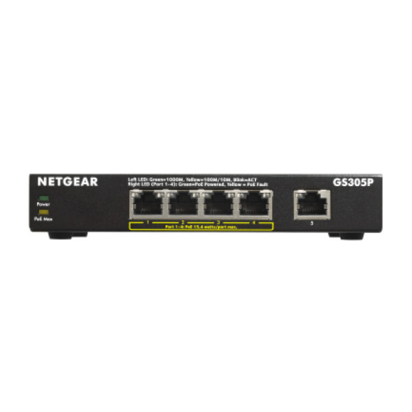 NETGEAR GS305Pv2 - commutateur - 5 ports - non géré