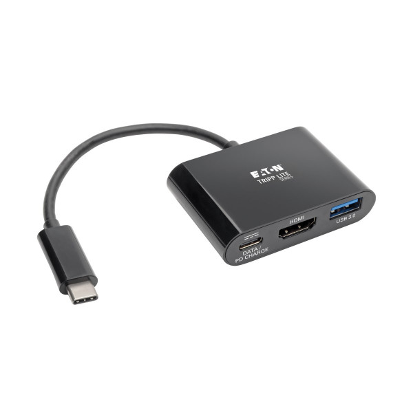 Eaton Tripp Lite Series USB C to HDMI Adapter w USB-A Hub and PD Charging - USB