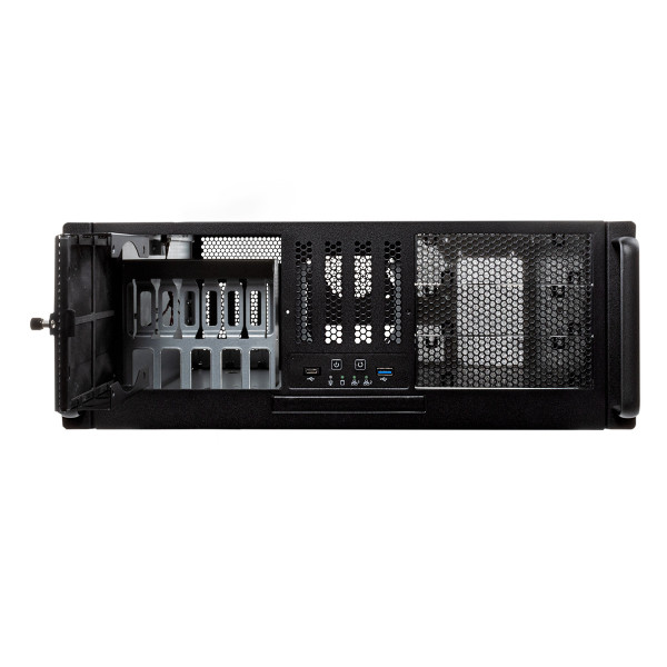 Unykach UK4329 boitier Rack 4U 19  3.5 2.5 USB 3.2 USB-C noir
