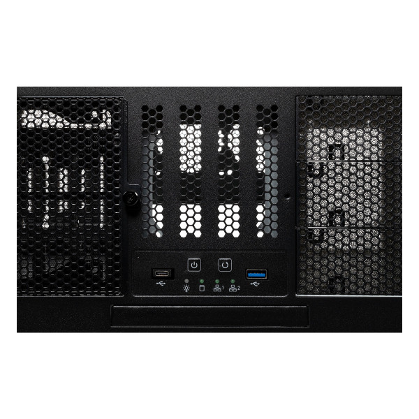 Unykach UK4329 boitier Rack 4U 19  3.5 2.5 USB 3.2 USB-C noir