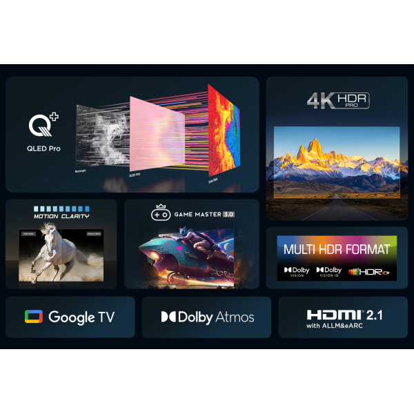 TV QLED 50 POUCES 4K Google TV TCL 50C69B