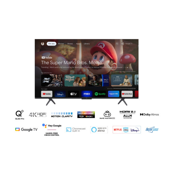 TV QLED 50 POUCES 4K Google TV TCL 50C69B