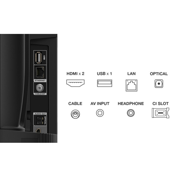 TV TCL 32S5400AF  32 LED HD Smart Android TV Noir