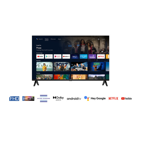 TV TCL 32S5400AF  32 LED HD Smart Android TV Noir