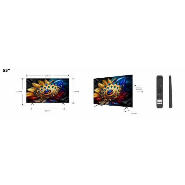 TV QLED 55 POUCES 4K Google TV TCL 55C655