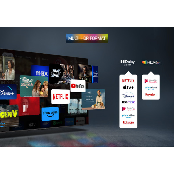 TV QLED 55 POUCES 4K Google TV TCL 55C655