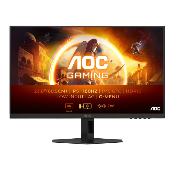Ecran AOC Gaming 24G4XE 180Hz 0.5ms HDMI DP multimedia noir