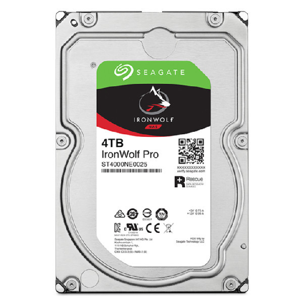 DD Interne 3,5 Seagate IronWolf Pro 4 To  - 256Mo *Seagate ST4000NT001 *