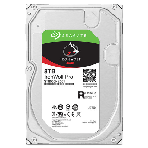 DD Interne 3,5 Seagate IronWolf Pro 8 To  - 256Mo *Seagate  ST8000NT001*