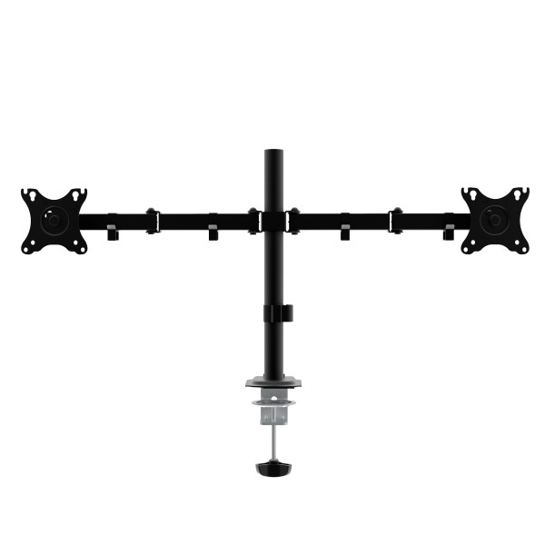 Support écran double bras noir - 13-32 max 10kg Unykach UK1422 * UK710102 *