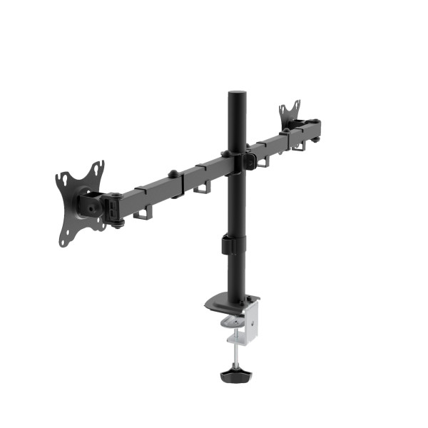 Support écran double bras noir - 13-32 max 10kg Unykach UK1422 * UK710102 *