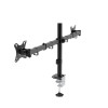Support écran double bras noir - 13-32 max 10kg Unykach UK1422 * UK710102 *