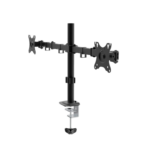 Support écran double bras noir - 13-32 max 10kg Unykach UK1422 * UK710102 *
