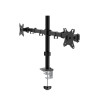 Support écran double bras noir - 13-32 max 10kg Unykach UK1422 * UK710102 *