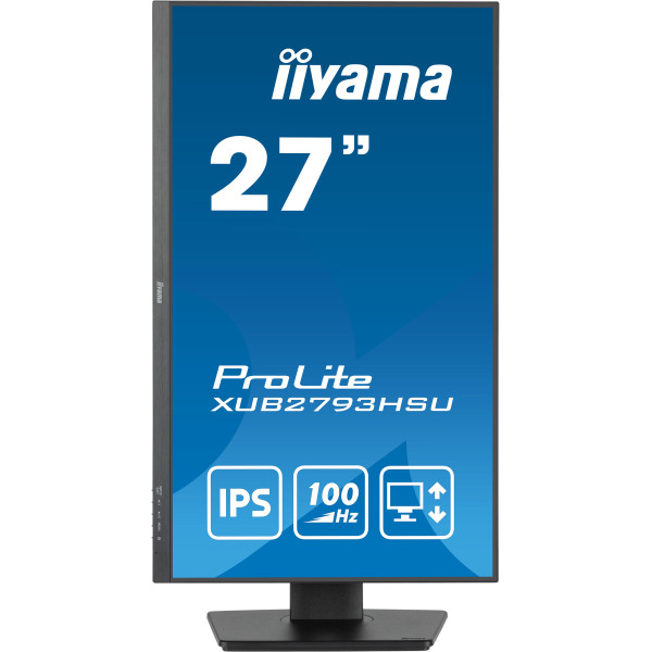 Ecran 27 1 ms DP HDMI mult Noir 100Hz IPS * iiyama ProLite XUB2793HSU-B6 *