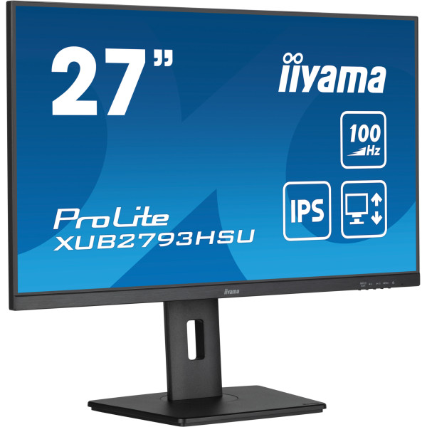 Ecran 27 1 ms DP HDMI mult Noir 100Hz IPS * iiyama ProLite XUB2793HSU-B6 *