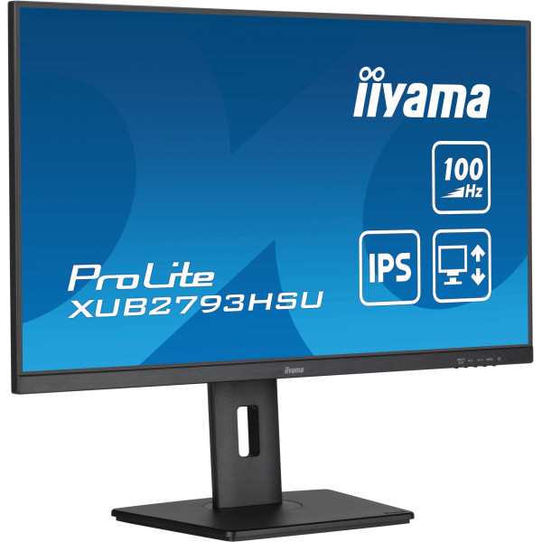 Ecran 27 1 ms DP HDMI mult Noir 100Hz IPS * iiyama ProLite XUB2793HSU-B6 *