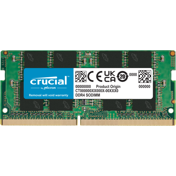 Mémoire SODIMM DDR4 -3200 32Go * Crucial CT32G4SFD832AT * Tray