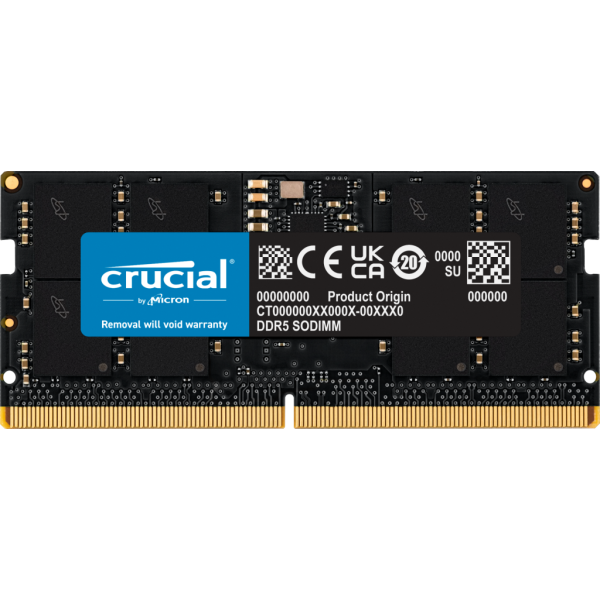 Mémoire SODIMM DDR5 -5600 16Go * Crucial CT16G56C46S5  *