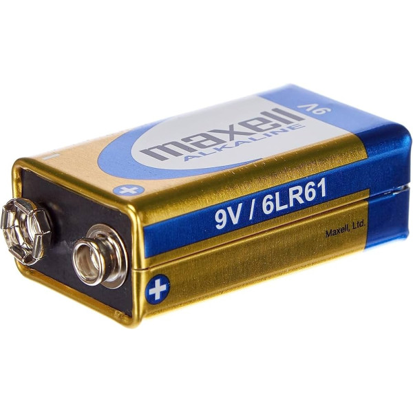 Pile Rectangulaire Maxell Alkaline 9V LR09 Blister