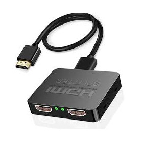Répartiteur HDMI 1 entrée 2 sorties 4 K 3D 1080p HDMI 2.0 pour deux moniteurs