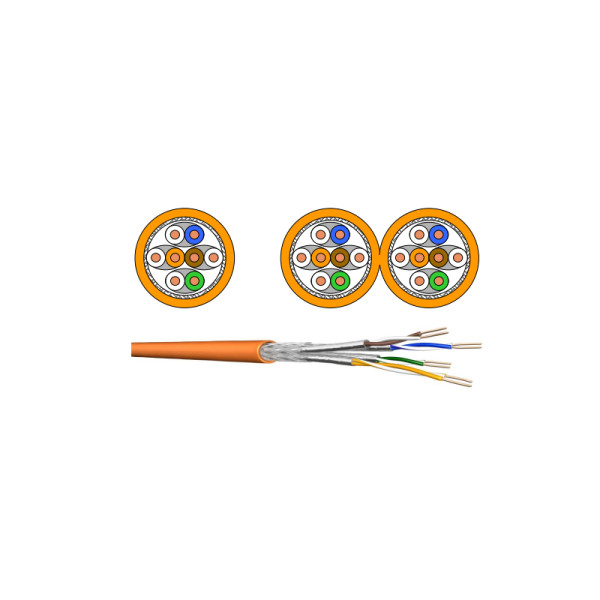 DRAKA - Câble monobrin - Cat6A U/FTP - 4 paires AWG23 gaine PE - 500m* 3010786 *