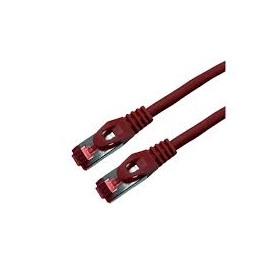 Cable réseau cat.6A SSTP Rouge 50cm RJ45 certifié Uptec