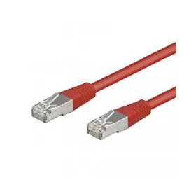 Cable réseau cat.6A SSTP Rouge  1m RJ45 certifié Uptec 2017249