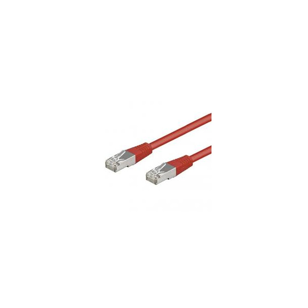 Cable réseau cat.6A SSTP Rouge  1m RJ45 certifié Uptec 2017249