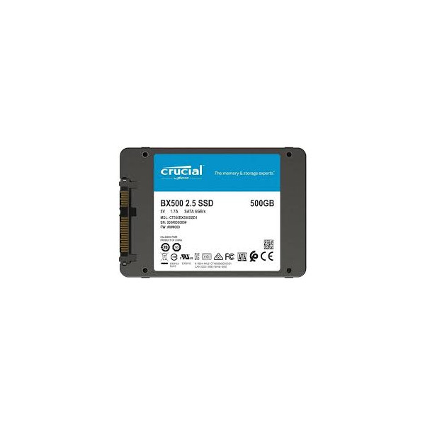 SSD Crucial BX500 - SSD - 500Go - SATA 6Gb/s *CT500BX500SSD1* TRAY