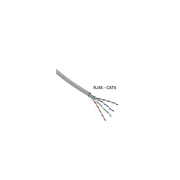 Cable réseau cat.6 FTP  2x 4p  500 m 350Mhz RJ45 monoibrin Uptec 3010364