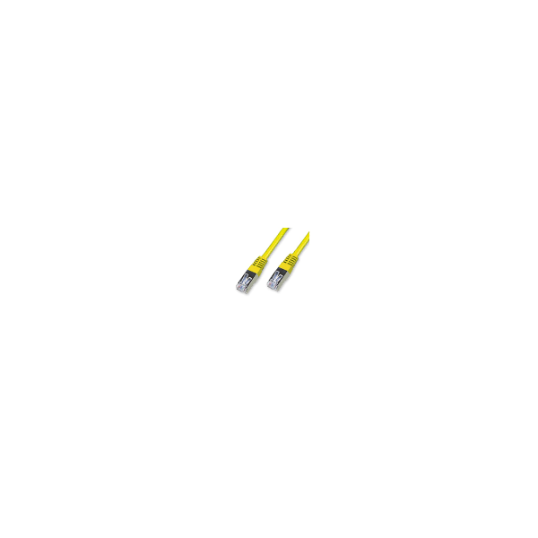 Cable réseau cat.6 FTP Jaune 2 m RJ45 certifié Uptec 2012680