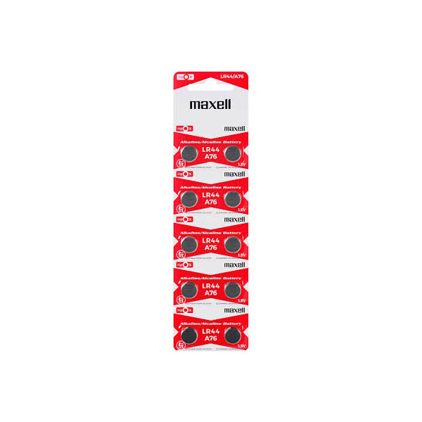 Pile Maxell LR44 pack de 5 x 2