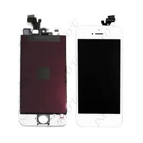 Vitre tactile + Ecran LCD  iPhone 5 Blanc