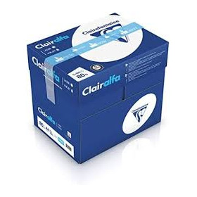 Carton de 5 ramettes de 500 feuilles - Papier Blanc A4 80g