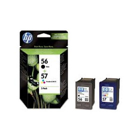 HP 56/57 Combo Pack - Pack de 2 - noir, couleur